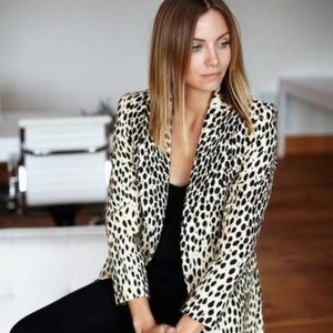 Emerson Fry Wingtip Leopard Coat Jacket
